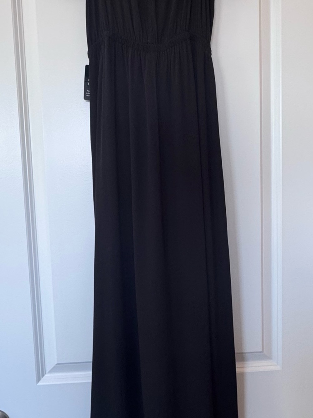 Express Black Cold-Shoulder Ruffle Maxi Dress - Picture 3 of 6